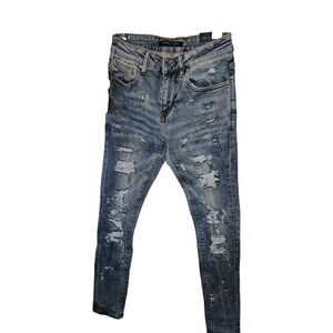 Embellish Denim By Design Distressed Jeans Size 28 X 32